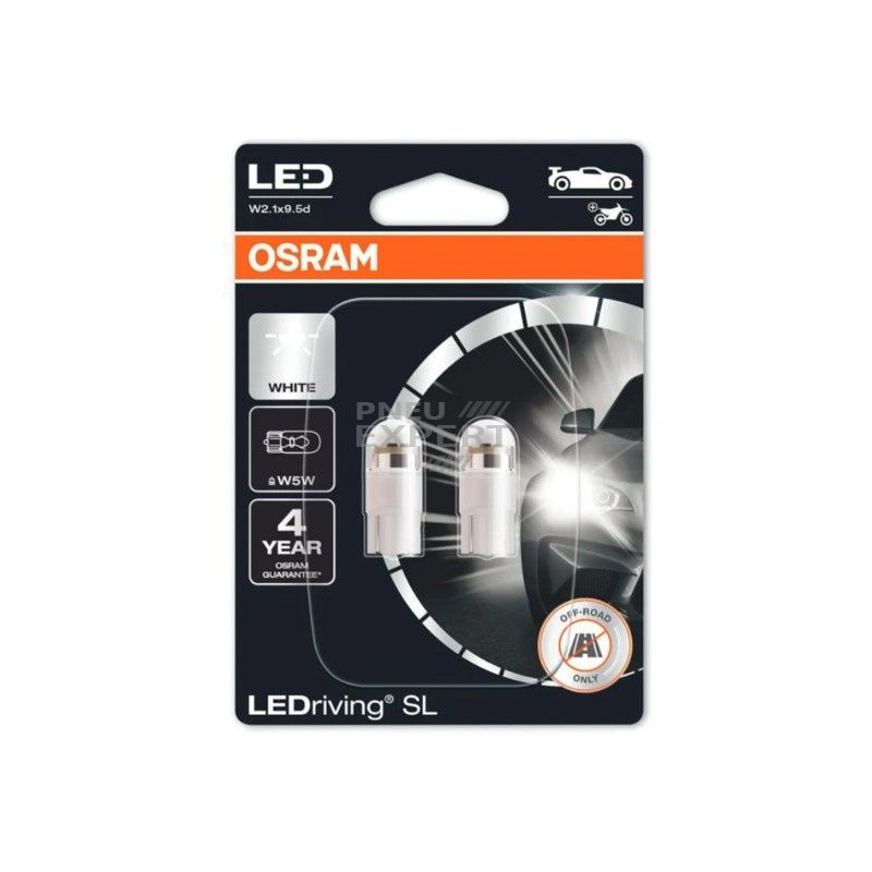 Osram W5W LED Cool White LEDriving 6000K SL 12V - 2 buc от магазина Pneuexpert.md