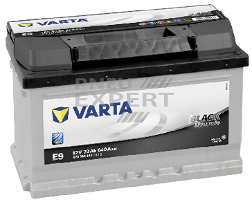 Аккумулятор Varta Black Dynamic E9 70Ah 640A (570 144 064) от интернет магазина Pneuepxert.md 